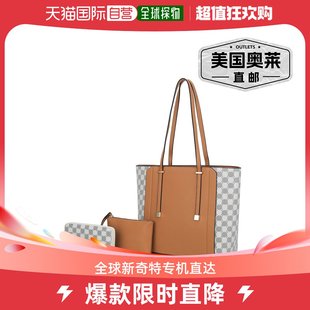 美国奥莱 件套 托特包 mia 直 collectionGiana 黄褐色