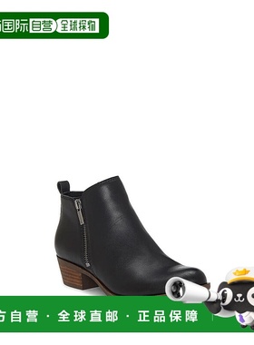 自营 Lucky Brand Basel LK-Basel-002女式美国9.5黑色皮革靴KHD1