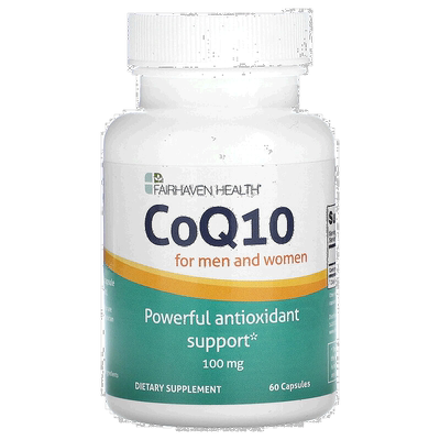 香港直发FAIRHAVEN HEALTH爱希儿辅酶Q10胶囊平衡健康60mg*100粒