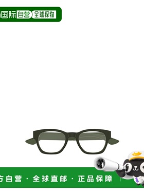 香港直邮ALEXANDER MCQUEEN 男士眼镜 AM0530O008 CO 绿色 几何平