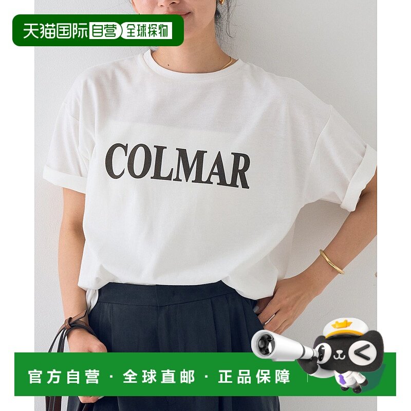 1h可退 日本直邮EMMA ROUGE VIF 女士COLMAR logo印花T恤 3151042