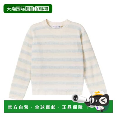 1h可退 香港直邮golden goose 男童 Branco 条纹羊绒毛衣童装