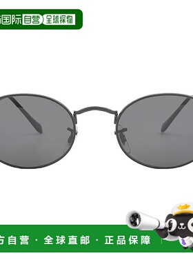 自营ray-banRay Ban Oval Dark Gray Unisex Sunglasses RB3547 0