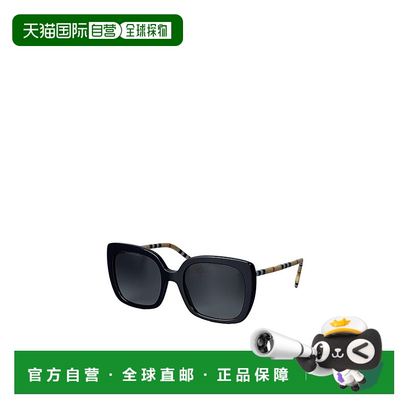 香港直邮BURBERRY 女士眼镜 432338538G AW2024 黑色 方形太阳镜