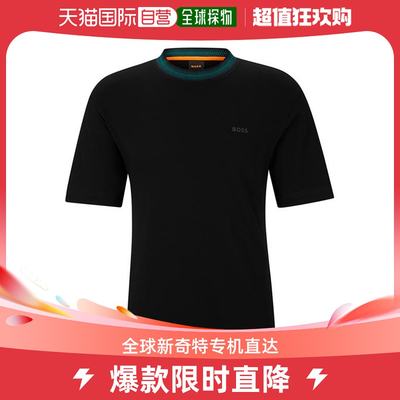 香港直邮潮奢 BOSS 男士HBO TeGlitchKnit Sn34 T恤