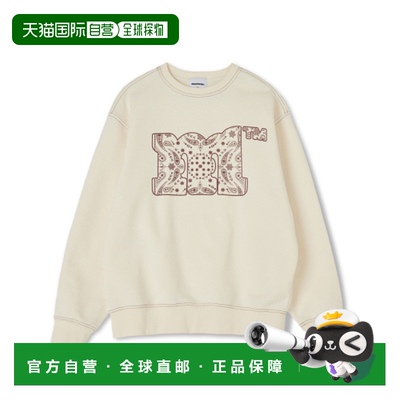 韩国直邮MARKM 公用T恤MJIBH84080_IV KITTEN PAISLEY CREWNECK S