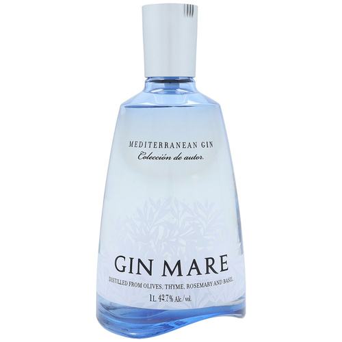 欧洲直邮Gin Mare玛瑞金酒42.7度1000ml西班牙洋酒原装口感纯正