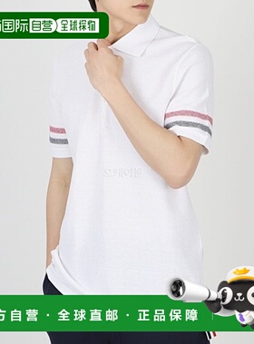 韩国直邮Thom Browne汤姆布朗 短袖T恤MJP169A 100 J0046运动条纹