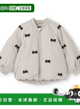 日本直邮Petit Main Chibi 缎带绗缝外套