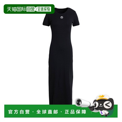 香港直邮Marine Serre 女士 长款连衣裙 black黑色 舒适时尚