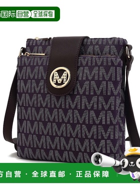 自营mia k collection箭牌M签名斜挎包-深紫色 美国奥莱直发