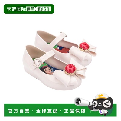 自营Mini Melissa Sweet Love + Snow White Baby Ballerina Flat
