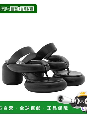 香港直邮Jil Sander 徽标高跟凉鞋 JS38039A-15080