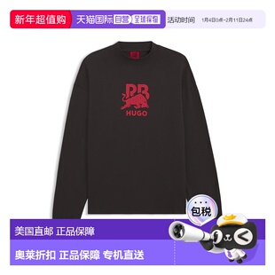 自营hugo bossHUGO x RB cotton T-shirt with bull graphics - d