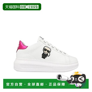 KL6253001PWHITE logo贴片休闲运动鞋 香港直邮Karl Lagerfeld