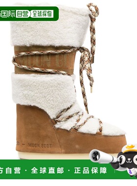 1h可退 香港直邮moon boot 月亮靴 女士 ICON 毛羊皮靴子 80D1402