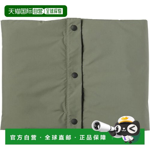 【日本直邮】无印良品 表面防泼水吸湿发热棉脖套 雾绿色 30×23