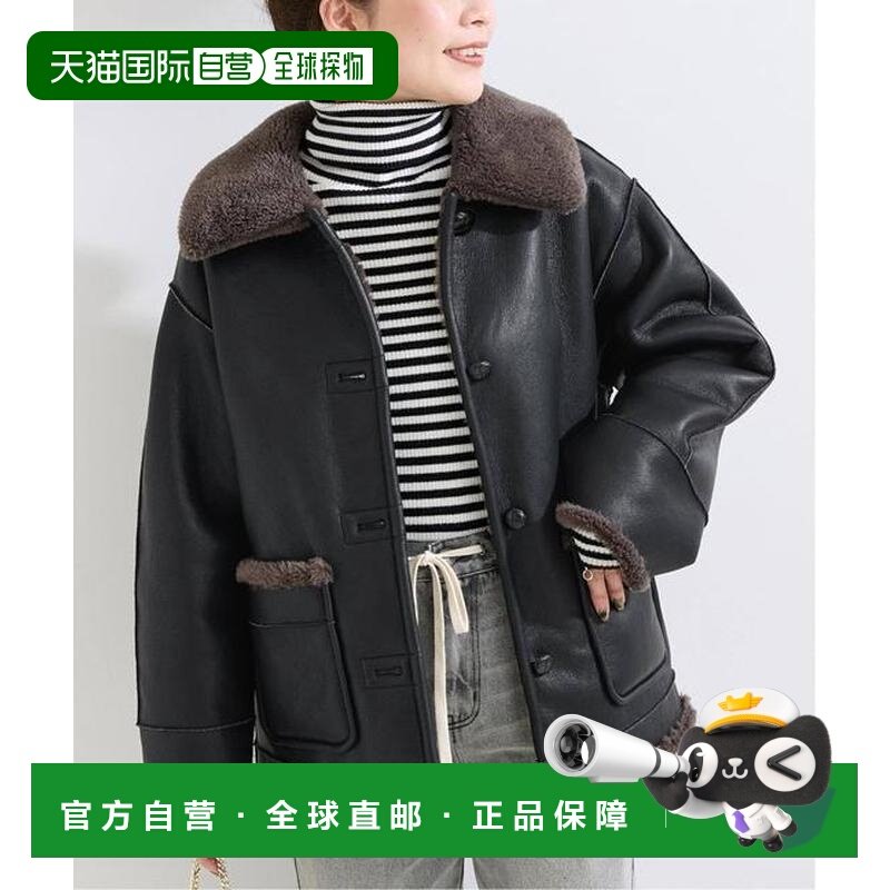 日本直邮B.C STOCK 《S/M尺码可选》双面穿仿羊羔绒大衣2