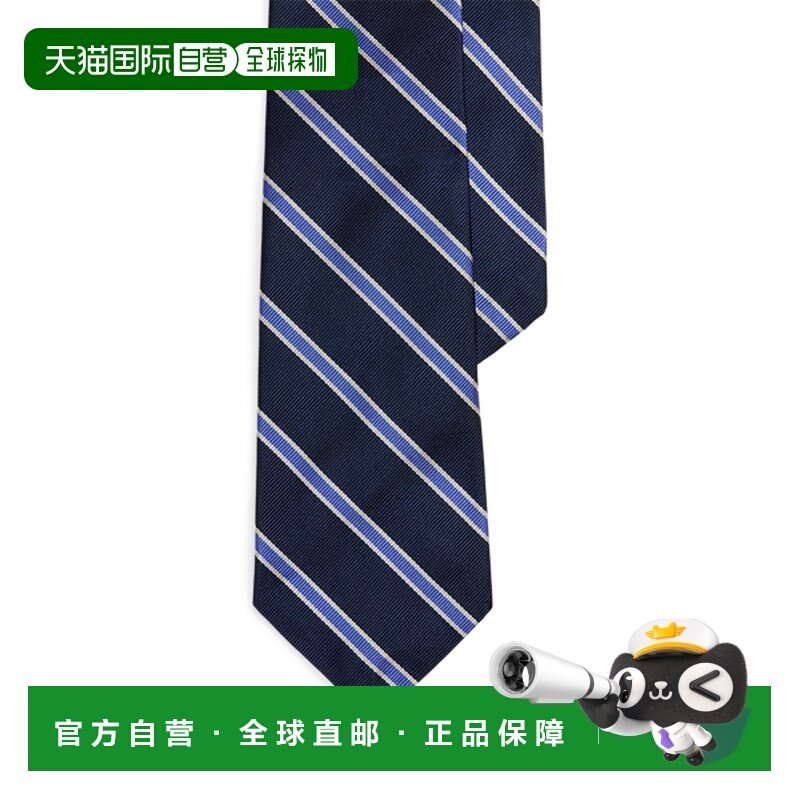 日本直邮Ralph Lauren Polo Ralph Lauren 条纹丝绸领带 [1000802,童装/婴儿装/亲子装,领带,淘宝优惠券,粉丝福利购,淘宝优惠卷