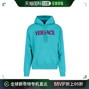 Versace 香港直邮潮奢 范思哲 男士 徽标连帽卫衣