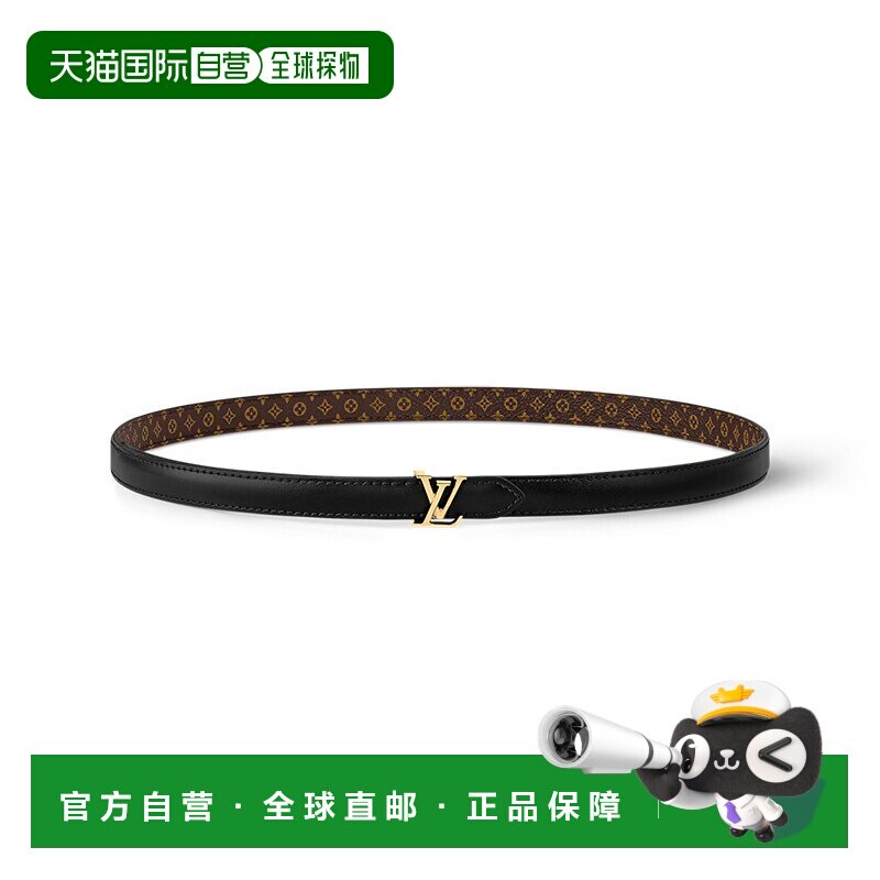 自营1h可退 LV路易威登 女士帆布/皮革腰带双面情人节礼图片