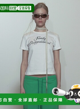 韩国直邮SCULPTOR美式复古街头辣妹潮牌新款T恤SC24S256WH高档