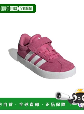 自营Adidas VL Court 3.0 EL Pink Fusion/云白色/灰色IH4954学前