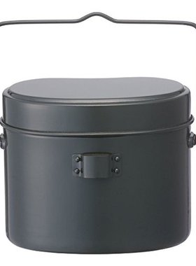 日本直邮Logos乐格氏圆桶收纳饭盒银灰色经典老式耐用耐磨