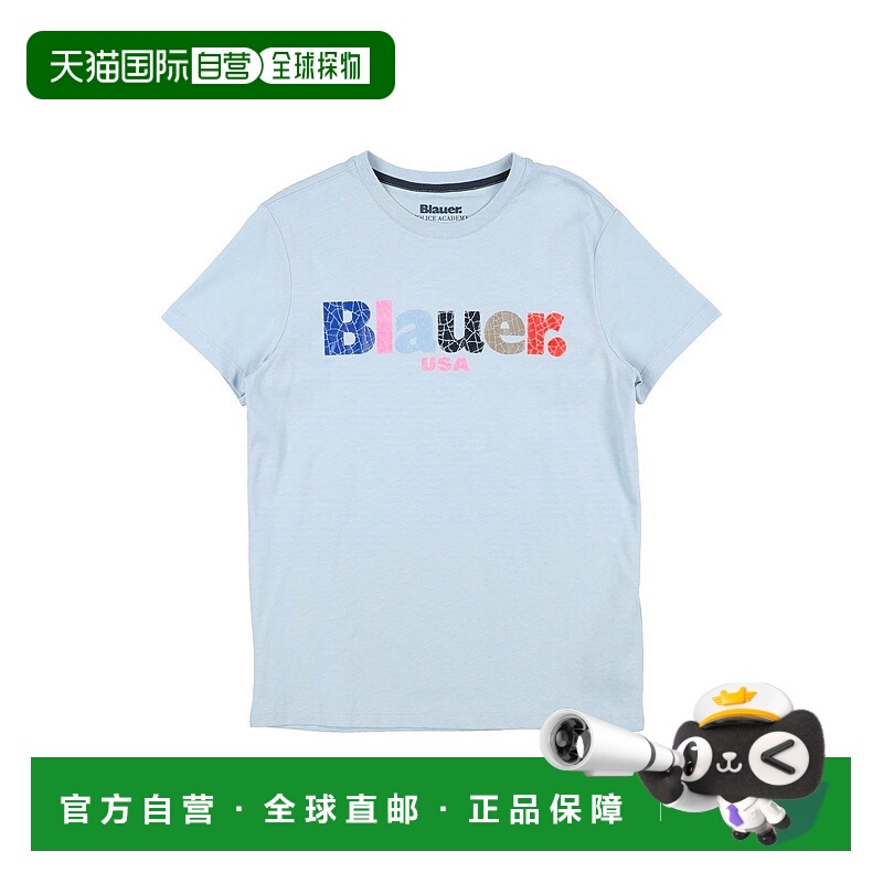 1h可退 香港直邮潮奢 Blauer 女童 T恤童装 blue蓝色 舒适时尚