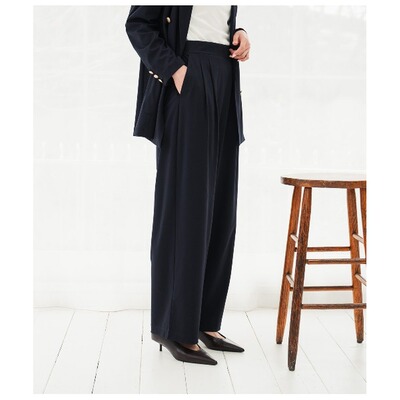 1h可退 日本直邮Park Slope 女士弹力可机洗阔腿裤 腰头松紧 26/7