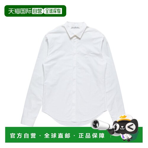 1h可退 香港直邮ACNE STUDIOS 男士衬衫 BB0677100 CO 白色 长袖