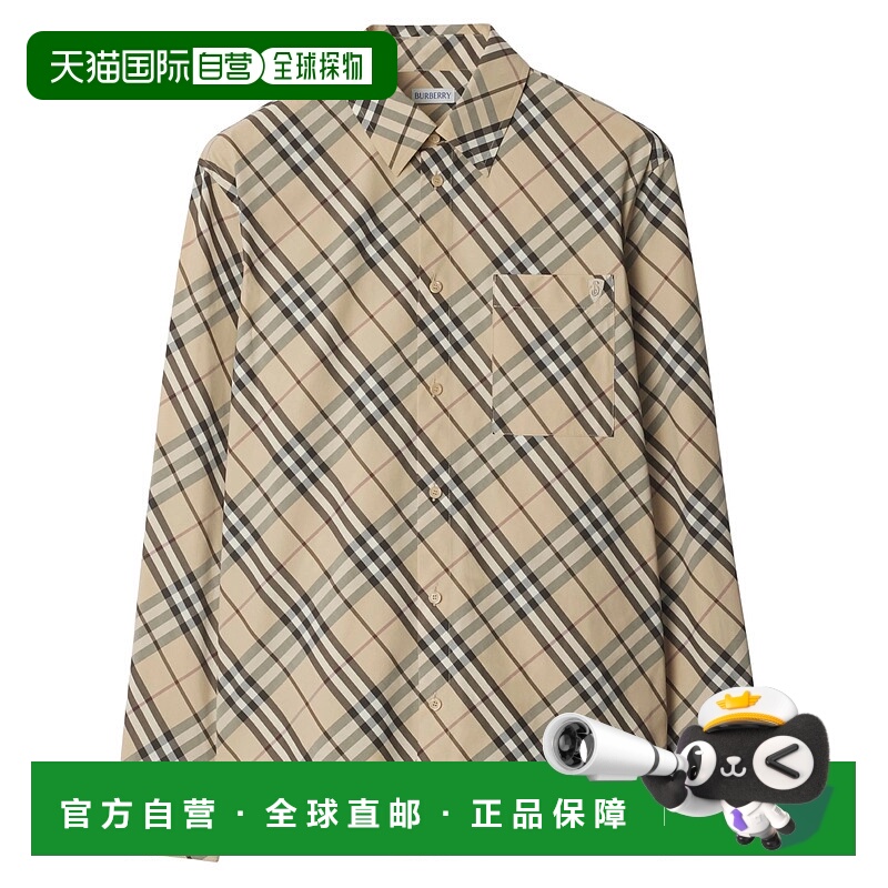 香港直邮BURBERRY 男士衬衫 8105202X SS2025 花色 Burberry Shir