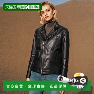 日本直邮1h可退 官方授权 SCHOTT 半大号 皮革骑手夹克长袖皮衣