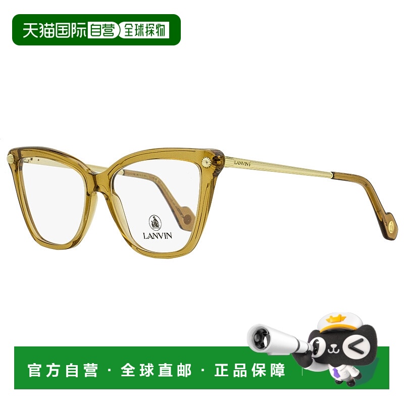 自营 Lanvin 女士蝴蝶眼镜 LNV2622 208 焦糖色/金色 54 毫米 - 2