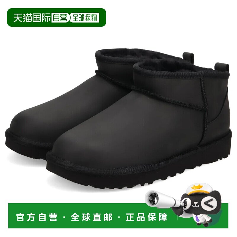 日本直邮UGG 短靴 黑色女鞋雪地靴图片