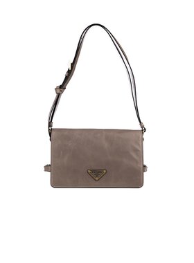 PRADA 女士单肩包 1BD082VDVJ2CYRF03SF SS2025 灰色