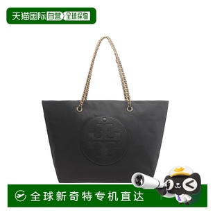 中号女士托特 香港直邮TORY BURCH 专柜款 ELLA系列织物拼人造革
