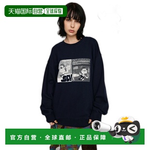 1h可退 日本直邮vug x SLY 印花女士宽松卫衣 030HAR015571