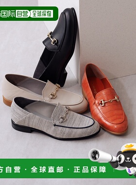 1h可退 日本直邮HIMIKO 女士牛皮滑面平底鞋 631104乐福鞋单鞋