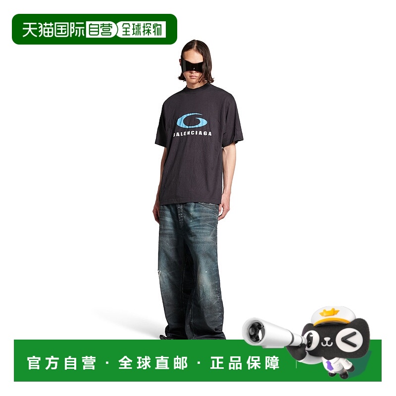 欧洲直邮BALENCIAGA (2025) 男士 Loop Sports Icon Fit 中号黑色