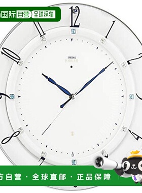 【日本直邮】Seiko精工指针挂钟 白色 直径330 x 46mmSEIKO EMBLE