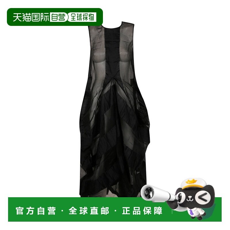 香港直邮UMA WANG 女士连衣裙 UW5017096UW900 SS2025 黑色