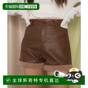 DI24WN12L0010 1h可退 日本直邮DISPARK 女士秋冬款 PU仿皮毛短裤