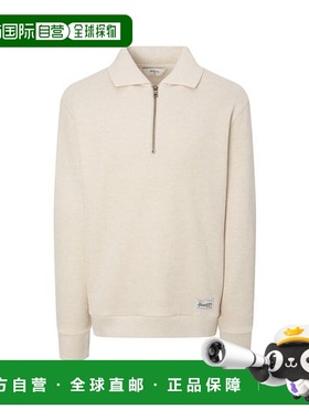 韩国直邮HAZZYS [25FW] 象牙白色尼特里克领半拉链上衣 (HZTS5D60