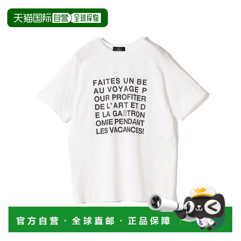 日本直邮SHIPS SHIPS Primary Navy Label logo T恤 [SH8611EW045