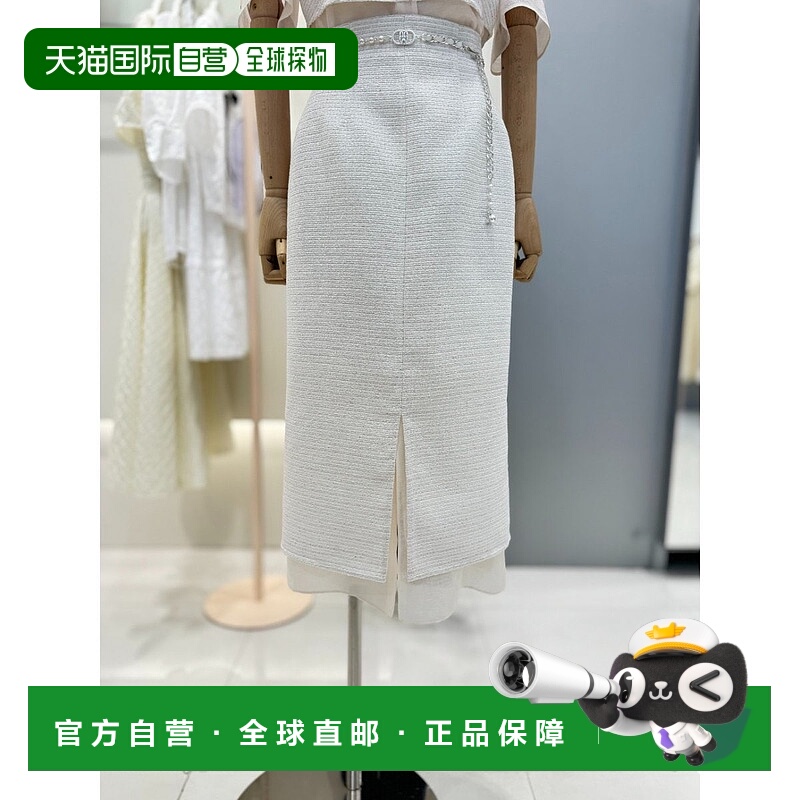 韩国直邮JJ JIGOTT [釜山] [JJGOTT] 粗花呢下摆 H 字裙 GR6A0SK3