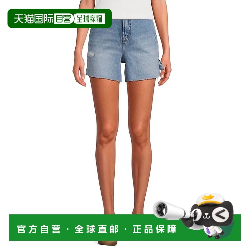 自营good americanMid Rise Carpenter Long Shorts In Indigo -