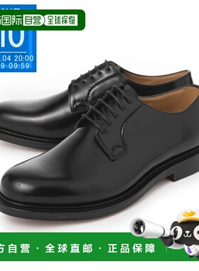 日本直邮Church's 男士黑色翼尖德比鞋 eeb001 9xv f0aab SHANNON