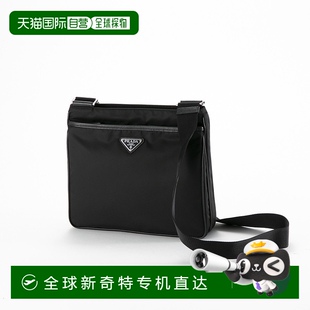 单肩包 SAFFIANO 日本直邮Prada ReNylon 2VH118 前拉链单肩 NERO