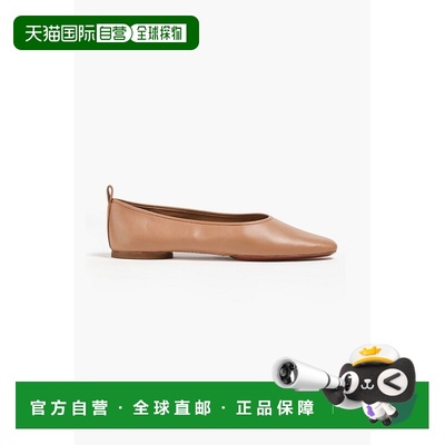 香港直邮VINCE 女士 Vivian 皮质芭蕾舞鞋单鞋 J1198L1251CHAITAN